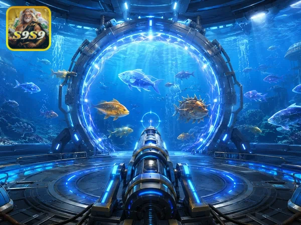 Aksi tembakan dalam permainan Dragon Fishing